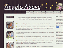 Tablet Screenshot of angelsabovecharity.org